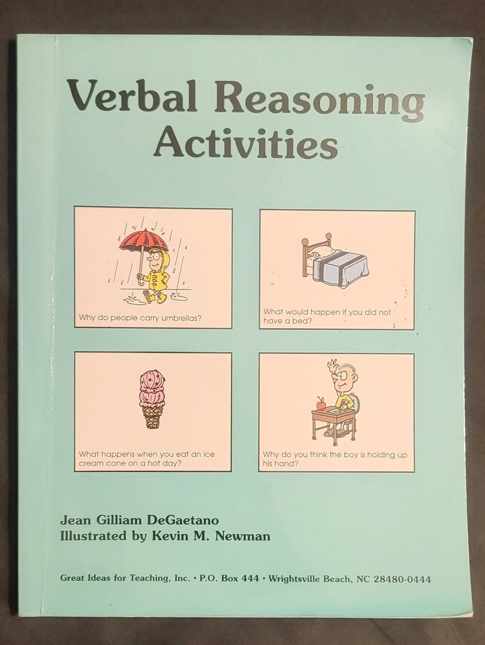 Speech Therapy: Verbal Reasoning Activities Book - Teal Cover